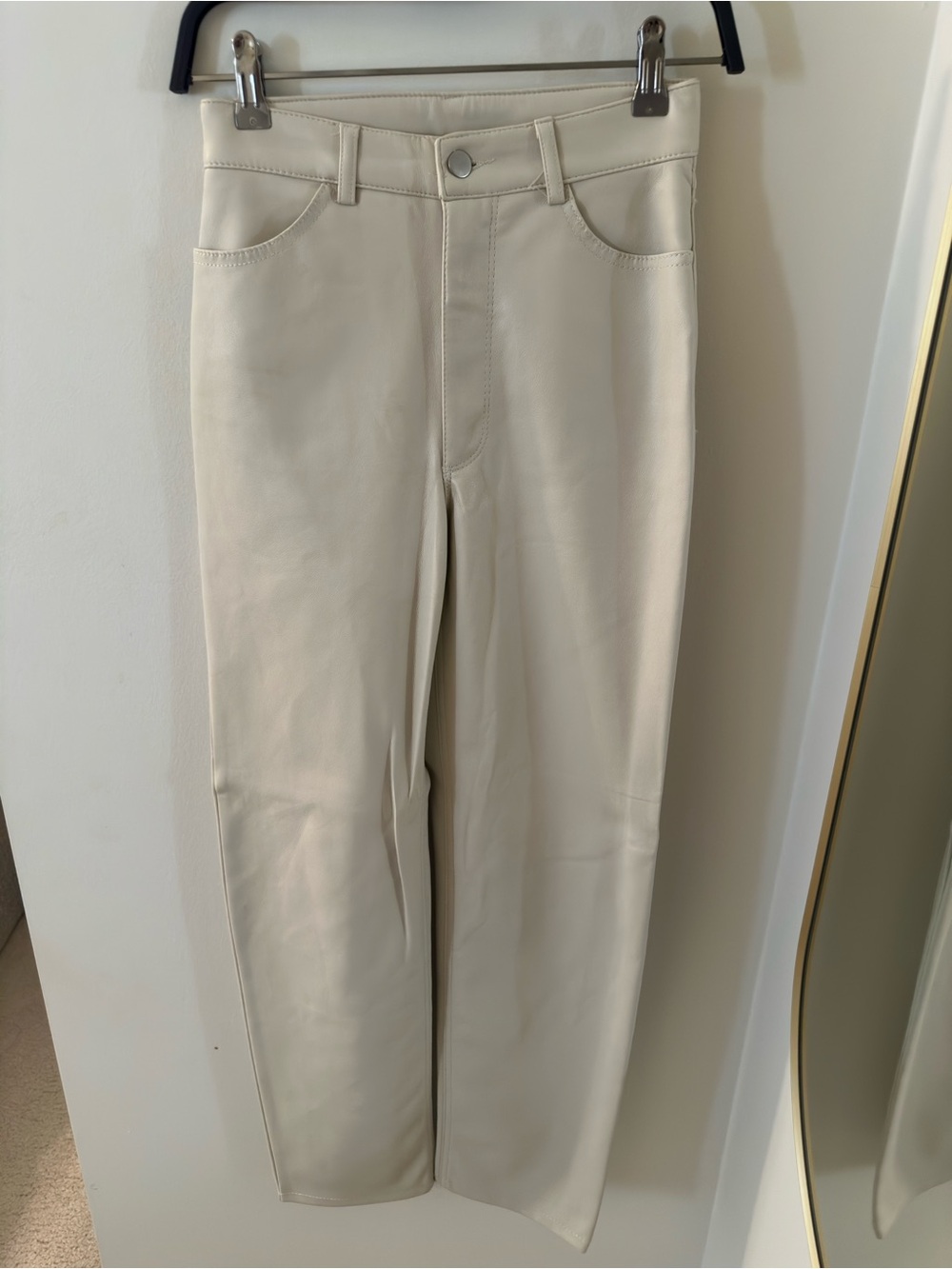 Dynamite cream leather  pants